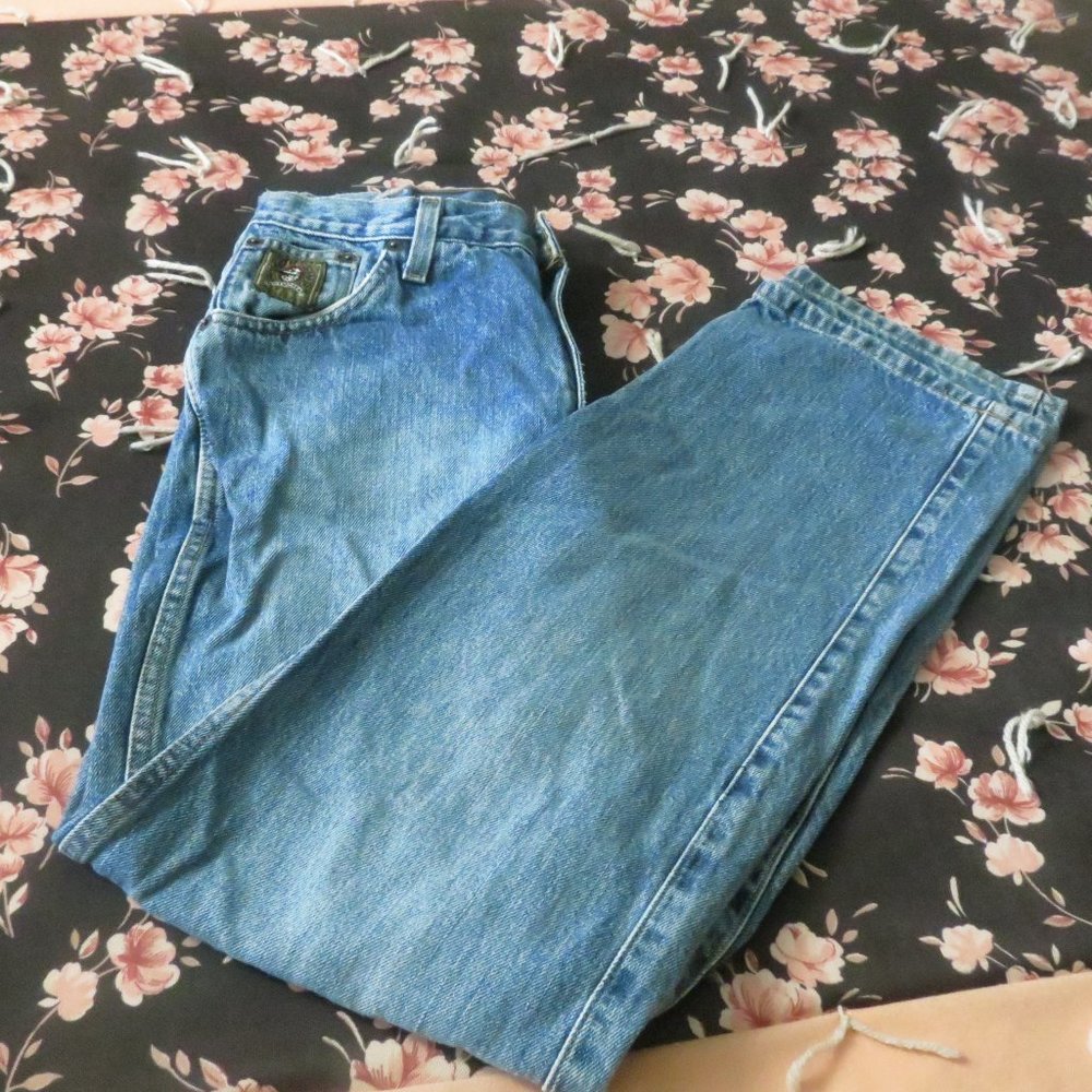 Distressed Cinch Green Label Jeans